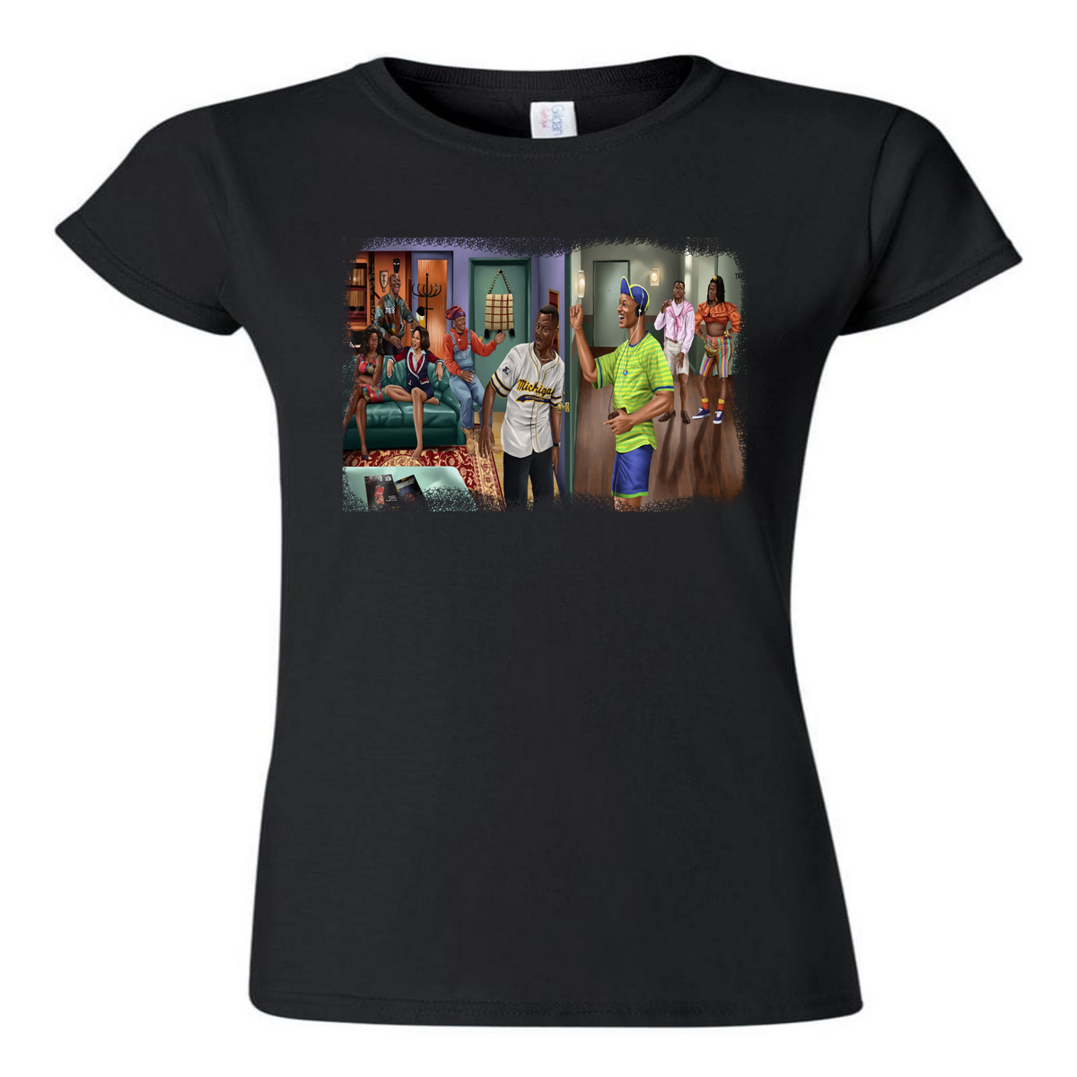 Blended.. The Fresh Prince of Bel-Air & Martin | Cartoon T shirt